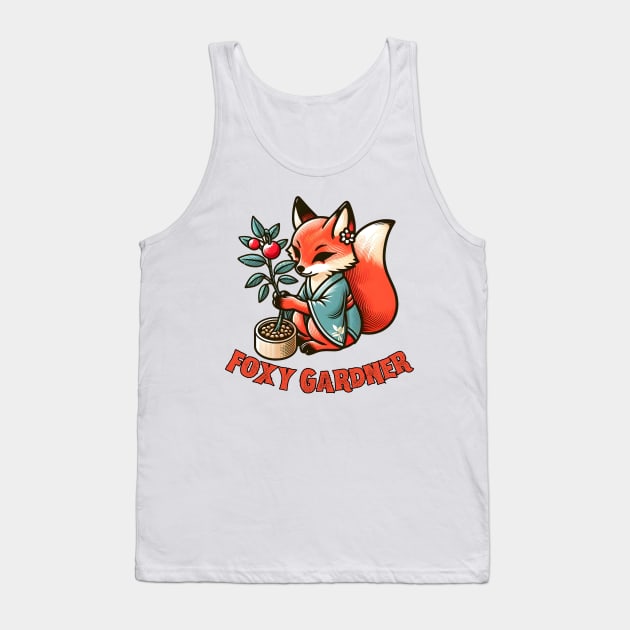 Foxy botanist Tank Top by Japanese Fever